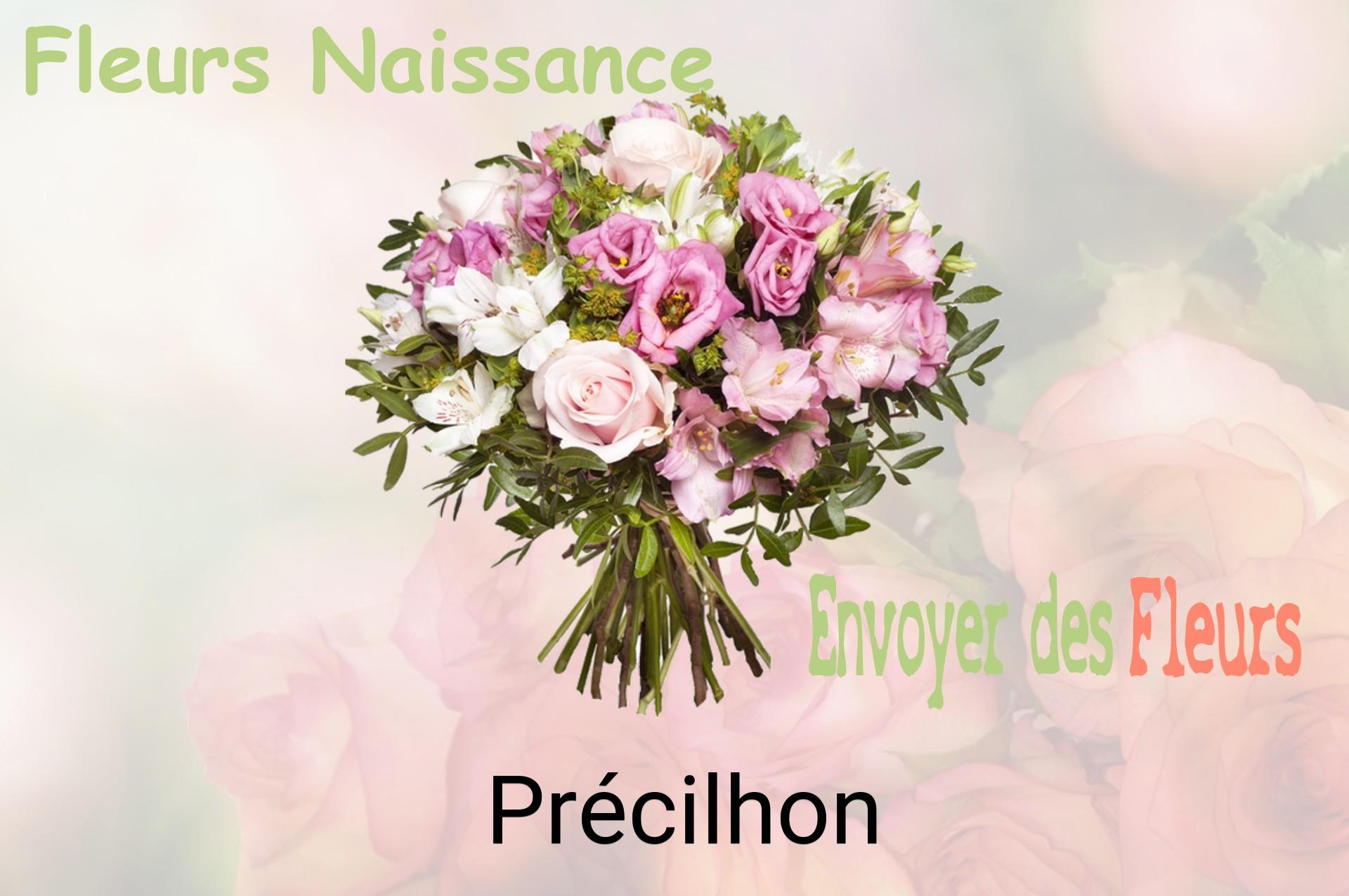 Bouquet de fleurs de naissance livré à Précilhon